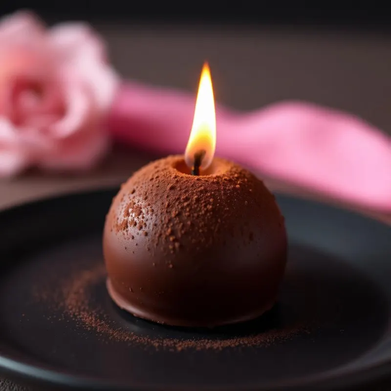 Gourmet edible candle: Classic Chocolate