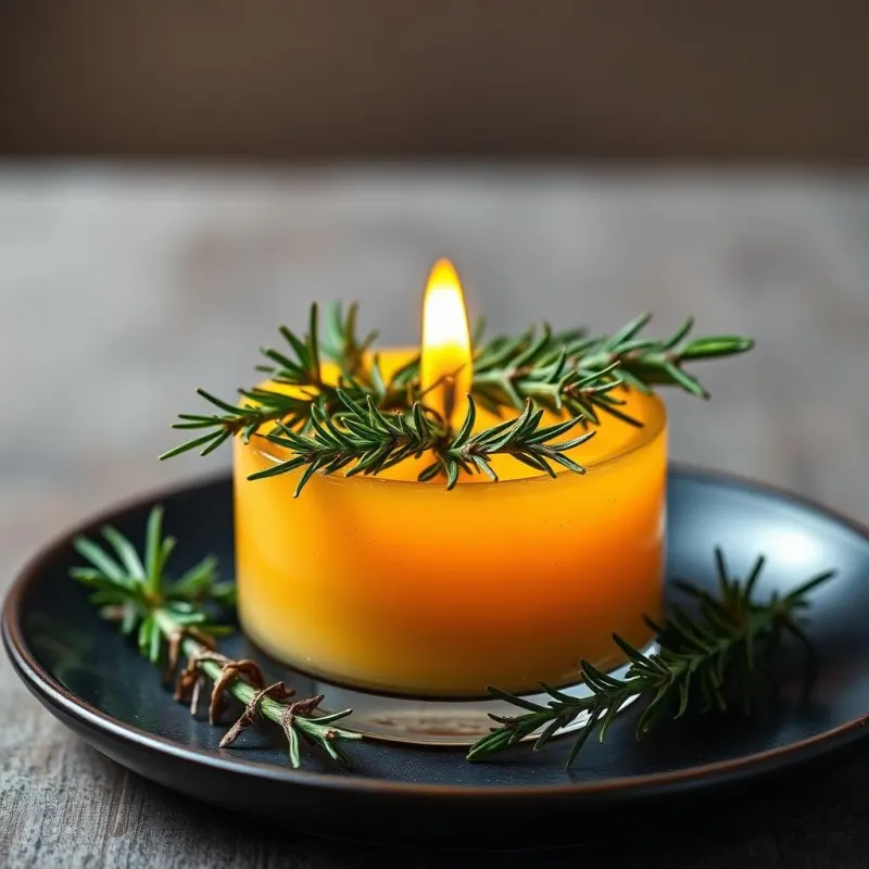 Gourmet edible candle: Gourmet Herbs